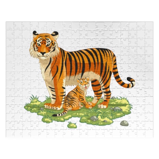 Mother And Son Tiger Jigsaw Puzzles
