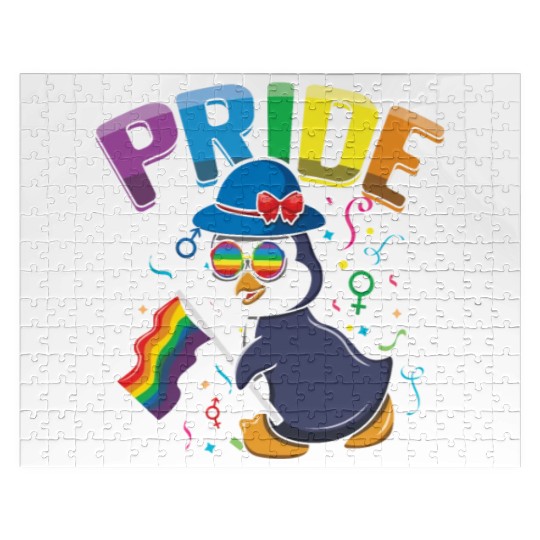 Penguin Lover Gay LGBTQ Rainbow LGBT Pride Month Jigsaw Puzzles