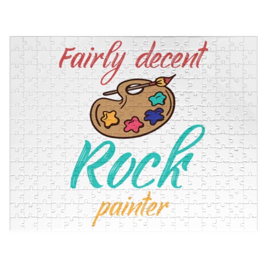 Funny Rock Painting Costume Great Rock Painter Jigsaw Puzzles
