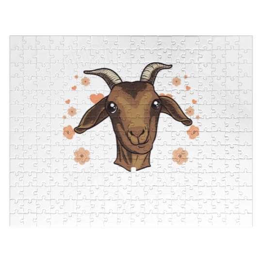 Cool Goat For Women Girls Goat Whisperer Farm Jigsaw Puzzles