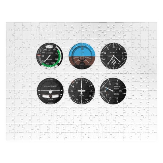 Funny Pilot Art For Men Women Airplane Pilots Jigsaw Puzzles