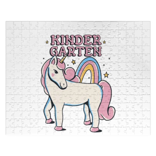 Rainbow and Unicorn Kindergarten Teacher Jigsaw Puzzles