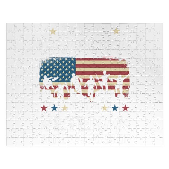 Im A Dad Grandpa Veteran Nothing Scares Jigsaw Puzzles