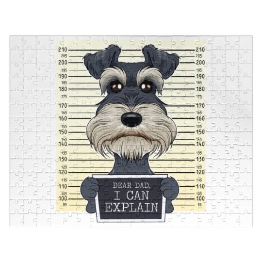 Miniature Schnauzer Dad I Miniature Schnauzer Jigsaw Puzzles