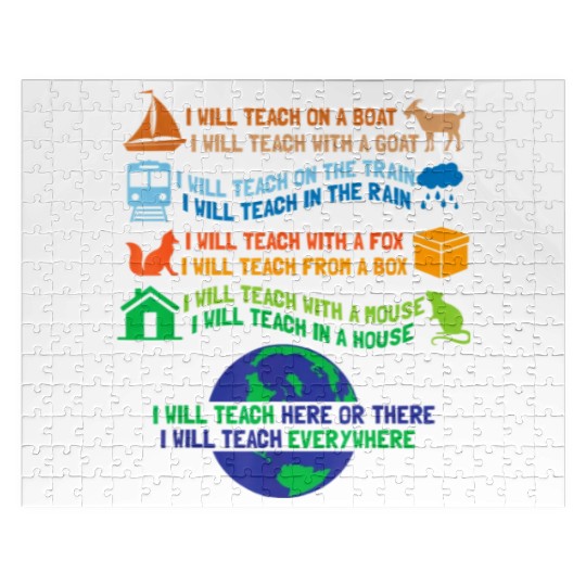 I will Teach on a Boat A Goat I Will Teach Jigsaw Puzzles