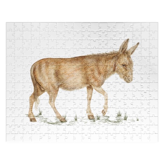 Farm Donkey Animal Lover Zookeeper Mule Farmer Jigsaw Puzzles
