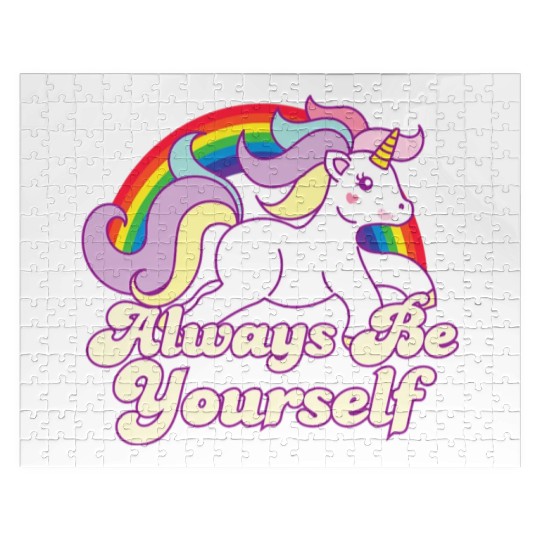 LGBT CSD Be Yourself Gay Lesbian Pride Unicorn Jigsaw Puzzles