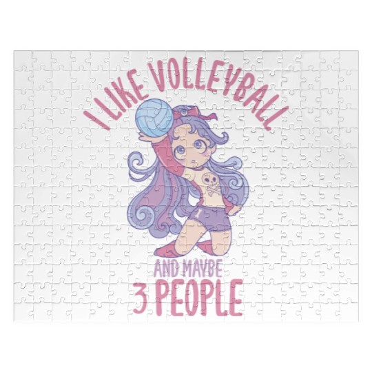 I like volleyball and maybe 3 people Jigsaw Puzzles