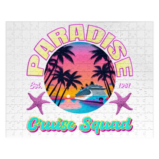 Paradise Cruise Squad: 80's Miami Cruise Ship Jigsaw Puzzles
