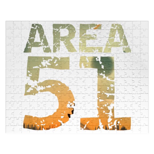 Area 51 UFO Design Jigsaw Puzzles