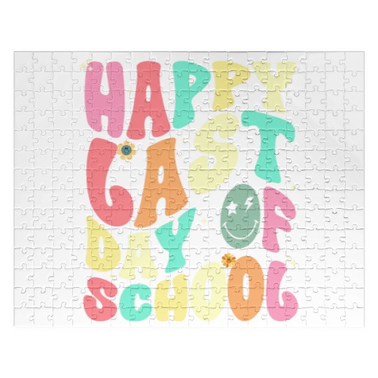 Groovy Happy Last Day of School Teacher Student Jigsaw Puzzles