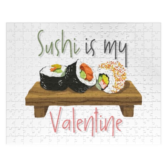 Delicious Sushi Is My Valentine Jigsaw Puzzles