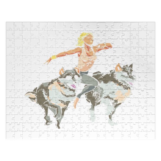 Funny For Jogging Runners Workout Women Wolf Jigsaw Puzzles