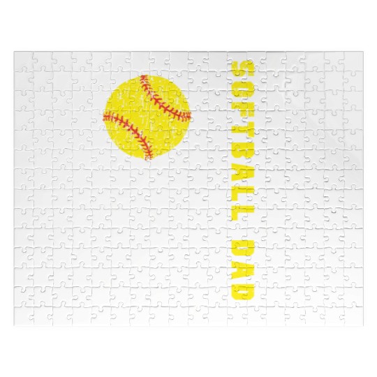 Softball Dad fathers day Jigsaw Puzzles