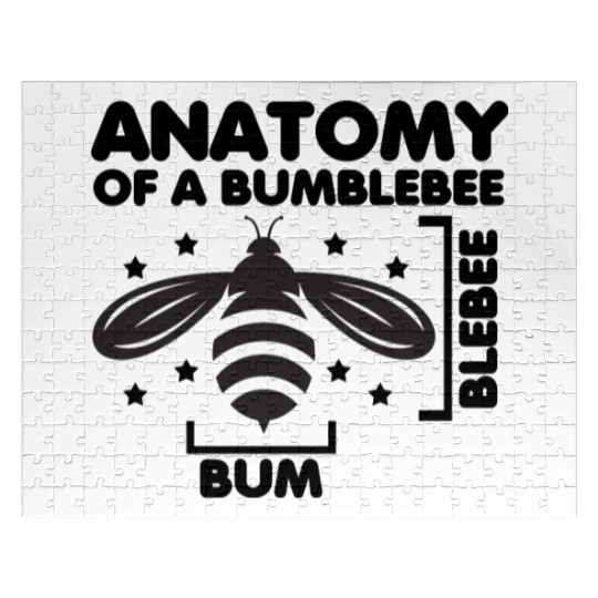 Anatomy of a Bumblebee Bee Lover Gift Jigsaw Puzzles