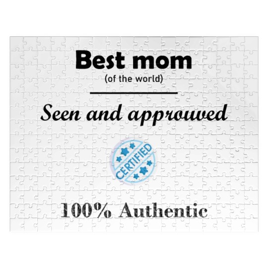 Best mom of the world. Mother's day present. Jigsaw Puzzles