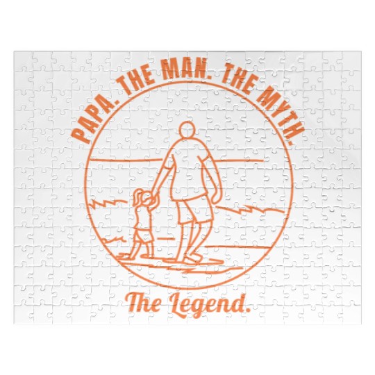 Papa The Man The Myth The Legend - Father's Day T- Jigsaw Puzzles