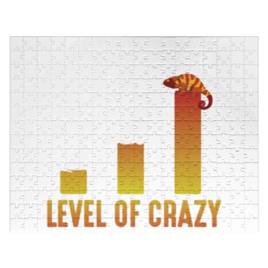 Crazy Chameleon Lover Herpetologist Reptile Owner Jigsaw Puzzles