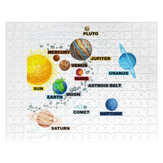 Solar System Planets Astronomy Space Science Girls Jigsaw Puzzles