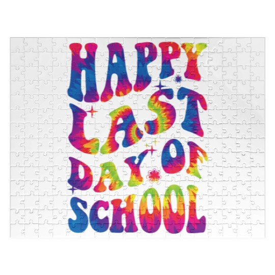 happy last day of school Teacher Women friend Gift Jigsaw Puzzles