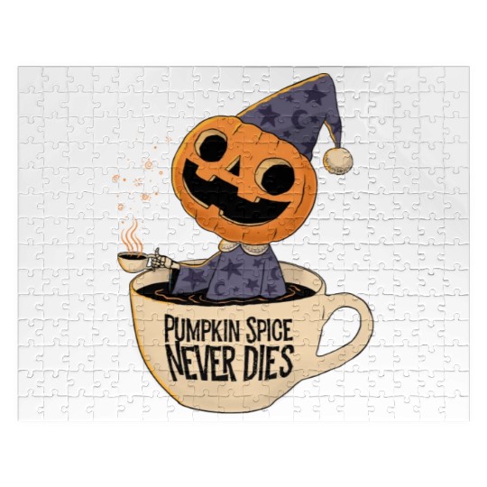 Pumpkin Spice Never Dies Jigsaw Puzzles