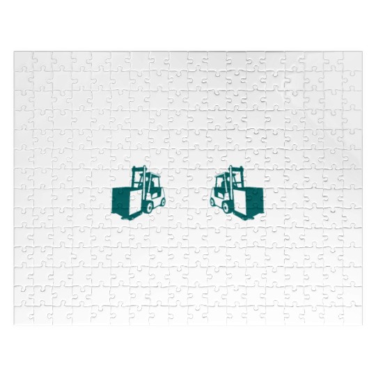 Death Smiles At All Of Us Only Forklift Driver For Jigsaw Puzzles