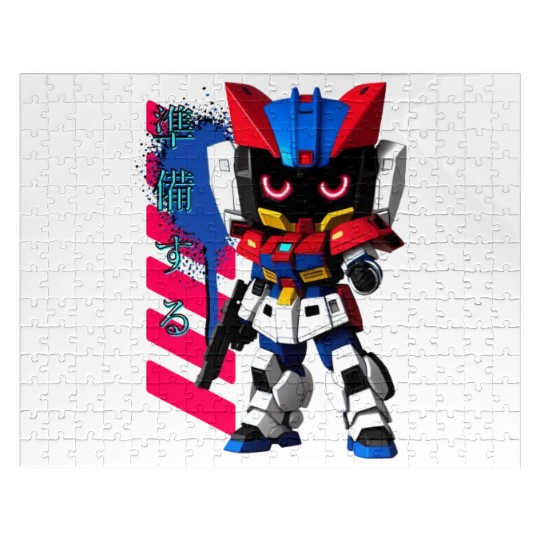 Chibi Mecha: A Cute Cyberpunk Design 2 Jigsaw Puzzles