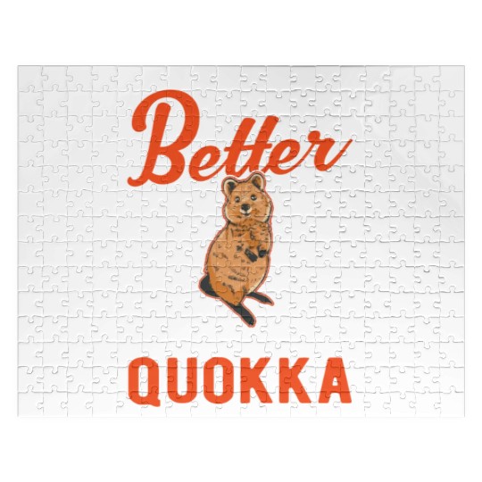 Life Is Better With A Quokka Short Tailed Kangaroo Jigsaw Puzzles