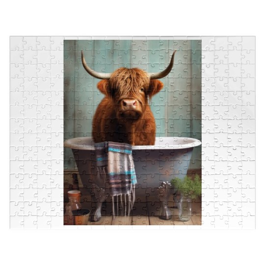 Highland Cow Jigsaw Puzzles