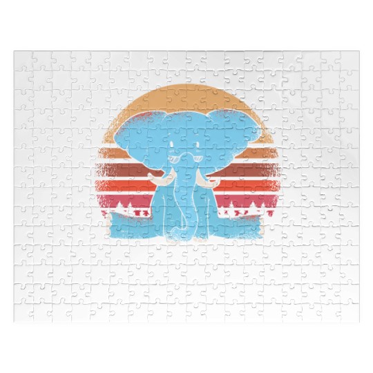 Elephant Lover Wildlife Animal Zoo Zookeeper Jigsaw Puzzles