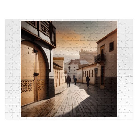 Fantasy pictures ,town Morocco ,city Tangier Jigsaw Puzzles