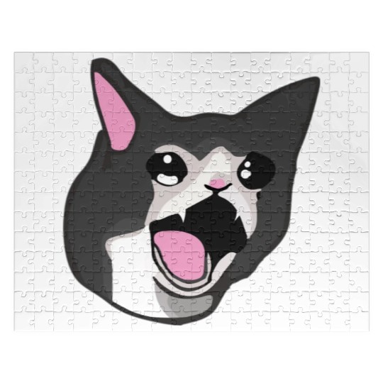 Yamero Crying Screaming Cat Meme Cute Japanese Jigsaw Puzzles