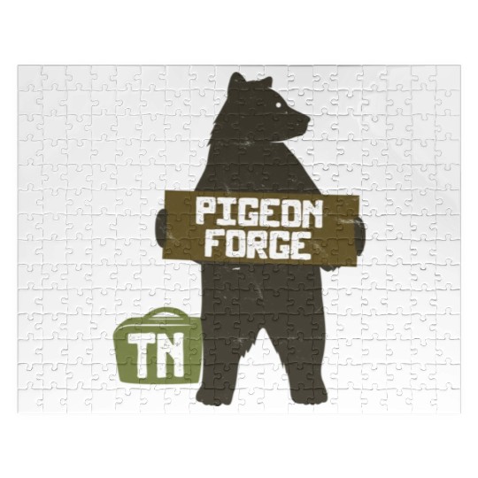 Pigeon Forge Tennessee Great Smoky Mountains Bear Jigsaw Puzzles