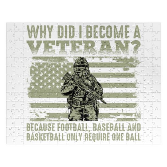 Why Did I Become a Veteran funy Jigsaw Puzzles