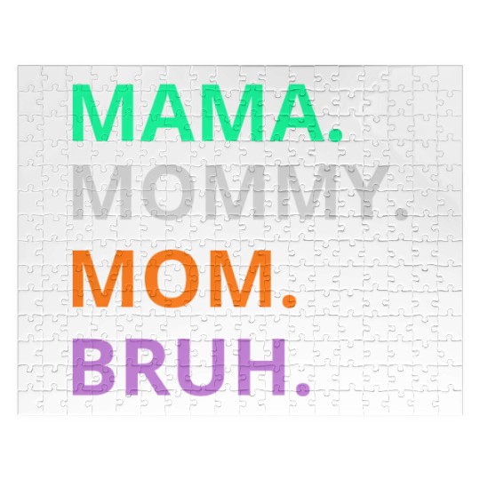 vintage international women's day mama,mommy;bruh Jigsaw Puzzles