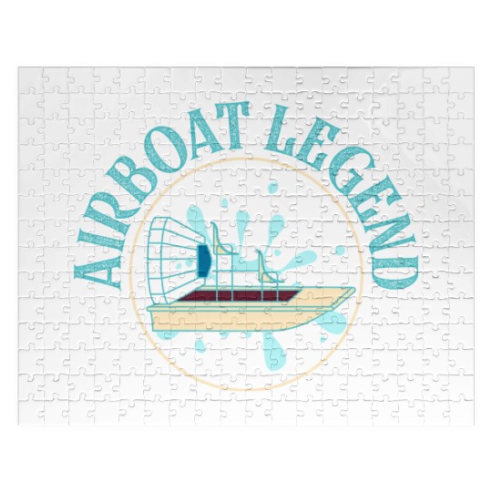 Airboat Legend Hydroplane Air Boat Propeller Swamp Jigsaw Puzzles