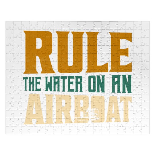 Rule The Water On An Airboat Propeller Swamp Hydro Jigsaw Puzzles
