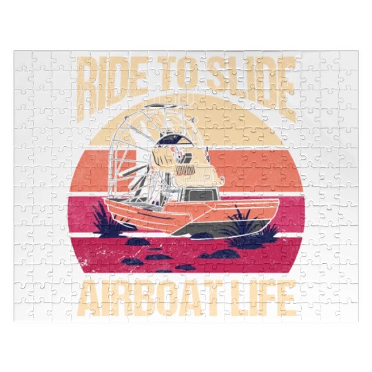 Ride To Slide Airboat Life Propeller Swamp Hydropl Jigsaw Puzzles