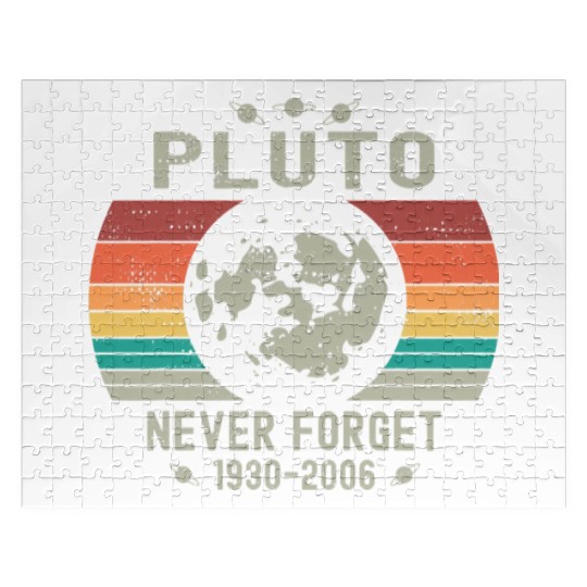 Funny Space Science Pluto Never Forget Astronomy Jigsaw Puzzles