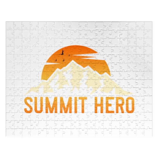 Summit Hero Climbers Mountaineering Mountain Guide Jigsaw Puzzles