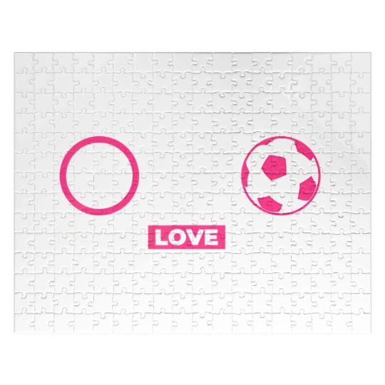 Peace Love Soccer Peace Sign Heart Peace Love Socc Jigsaw Puzzles