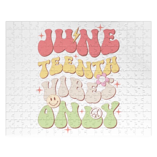 Juneteenth Vibes Only, Independence Day Jigsaw Puzzles