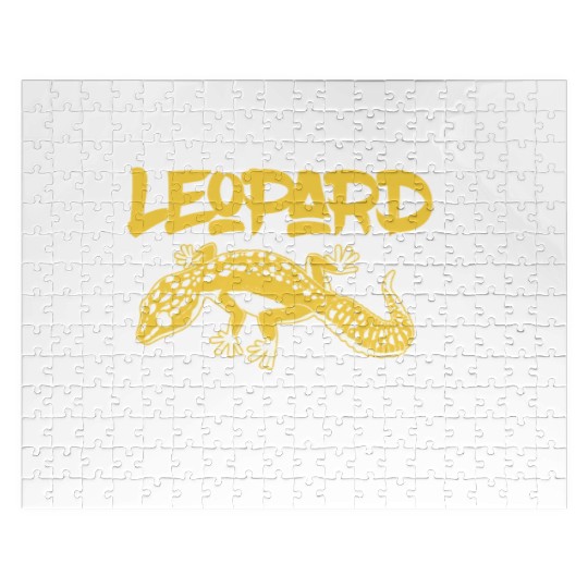 I Love My Leopard Gecko Reptile Lizard Lover Jigsaw Puzzles