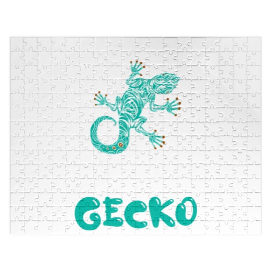 I Love My Leopard Gecko Lizard Lover Reptile Jigsaw Puzzles
