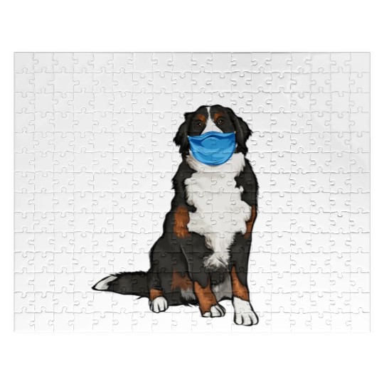 Bernese Mountain Dog Ew People Dog Wearing Face Jigsaw Puzzles