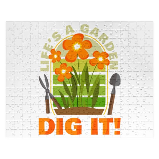 Gardening Gardener Plant Life'S A Garden Dig It Jigsaw Puzzles