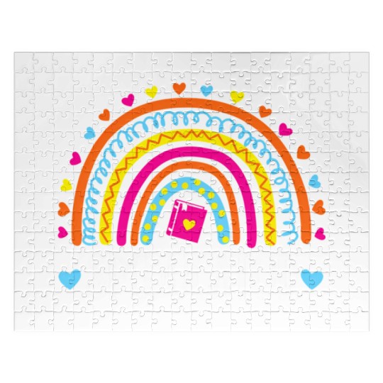 Speducator Rainbow Heart Special Education Teacher Jigsaw Puzzles