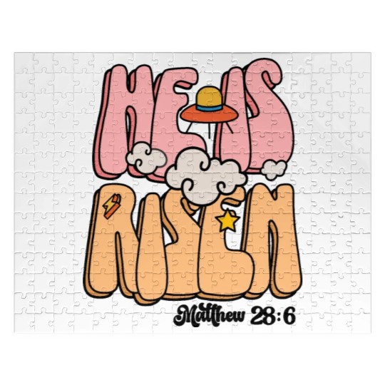 He Is Risen Modern Christian Easter Jigsaw Puzzles