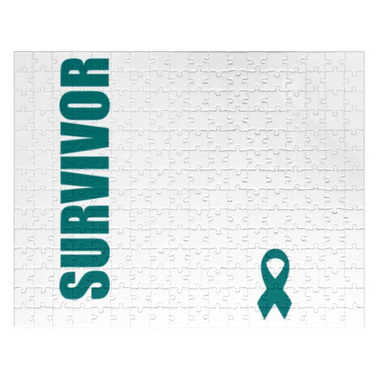 Ovarian Cancer Fight Cancer Ribbon Jigsaw Puzzles