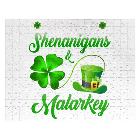 Prone To Shenanigans And Malarkey St Patrick'S Day Jigsaw Puzzles